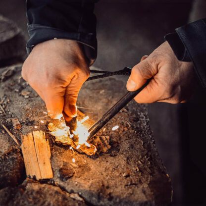 Krzesiwo Magnezowe Wojskowe Survival Wieczna Zapałka do Grilla Kominka - obrazek 5