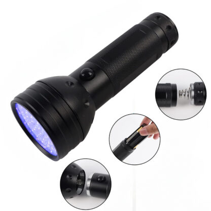 Mocna Latarka UV LED Taktyczna Wojskowa Ręczna Szperacz do Bursztynu Kieszonkowa - obrazek 15
