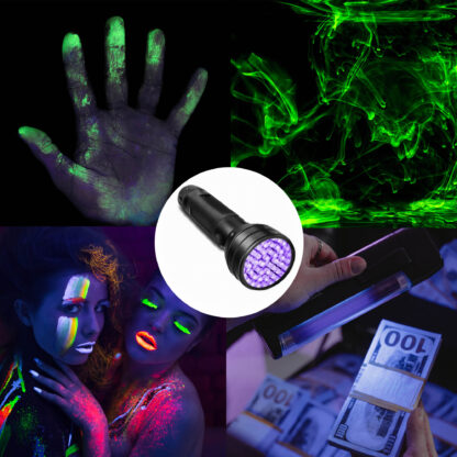 Mocna Latarka UV LED Taktyczna Wojskowa Ręczna Szperacz do Bursztynu Kieszonkowa - obrazek 3
