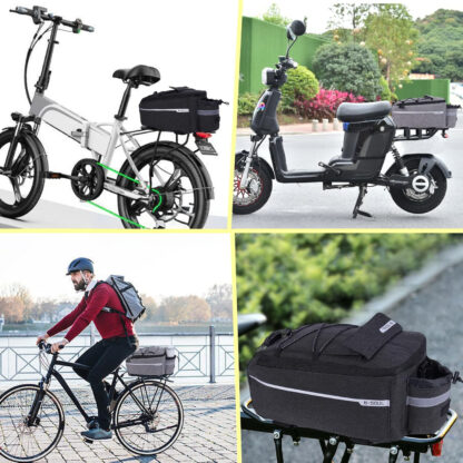 Torba Termiczna Turystyczna na Rower Sakwa Rowerowa na Bagażnik Rowerowy - obrazek 4