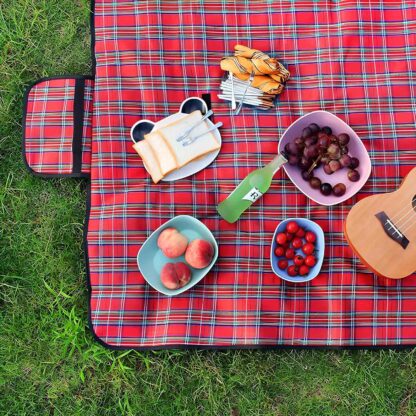 Koc Piknikowy Plażowy Turystyczny z Izolacją Wodoodporny Mata Plażowa Duży - obrazek 2