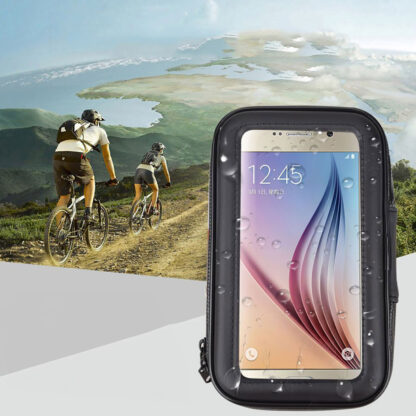 Wodoodporny Uchwyt Rowerowy na Telefon GPS Etui Na Kierownicę Pokrowiec - obrazek 7