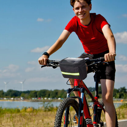 Torba na Rower Kierownicę Roweru Sakwa Rowerowa Wodoszczelna Etui Telefon - obrazek 3