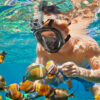 Maska Do Nurkowania Snorkelingu Pływania Pełnotwarzowa Z Rurką Wody S/M - obrazek 2
