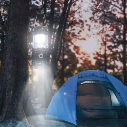 Lampa Solarna LED Latarka Turystyczna Biwakowa Akumulatorowa USB Powerbank - obrazek 5