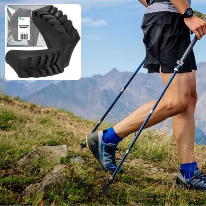 10x Końcówki do Kijków Nordic Walking Trekkingowych Buciki Gumy na Kije - obrazek 6