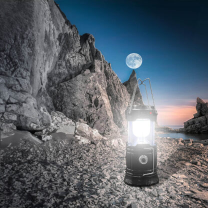 Lampa Solarna LED Latarka Turystyczna Biwakowa Akumulatorowa USB Powerbank - obrazek 6