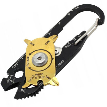 Multitool Wielofunkcyjny Zestaw Kluczy Śrubokręt Karabińczyk Otwieracz 20w1
