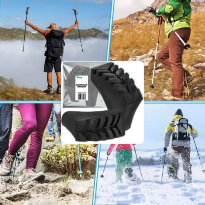 10x Końcówki do Kijków Nordic Walking Trekkingowych Buciki Gumy na Kije - obrazek 5