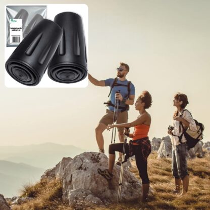 Końcówki do Kijków Nordic Walking Okrągłe 10 szt Nakładki Buciki Stopki - obrazek 4