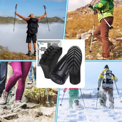 30x Nakładki Końcówki do Kijków Nordic Walking Trekkingowych Chodzenia mix - obrazek 2