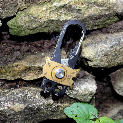 Multitool Wielofunkcyjny Zestaw Kluczy Śrubokręt Karabińczyk Otwieracz 20w1 - obrazek 7