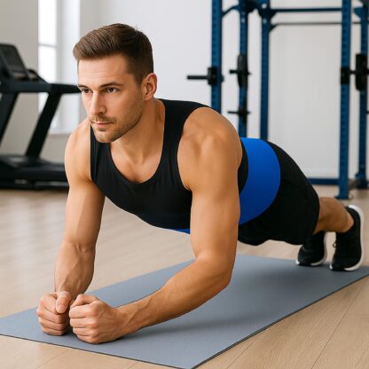 Pas Neoprenowy Wyszczuplający do Ćwiczeń Fitness na Rzep Regulowany 17 cm - obrazek 6